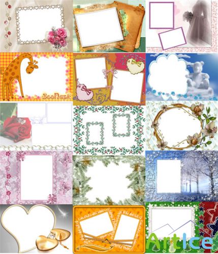 Collection of Spring Photo frames pack 30