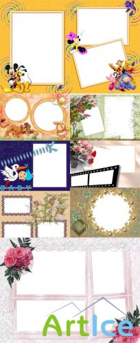 Collection of Spring Photo frames pack 48