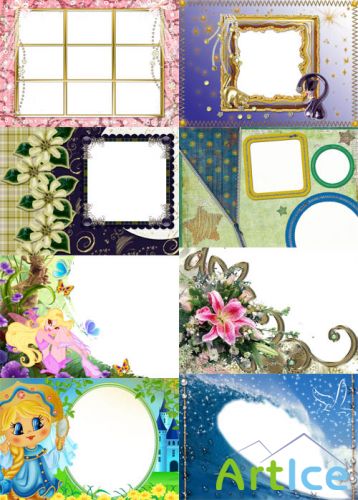 Collection of Spring Photo frames pack 50