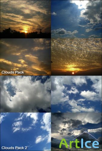 Clouds Pictures Textures Set
