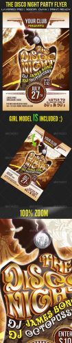GraphicRiver - The Disco Night Party Flyer 2549534