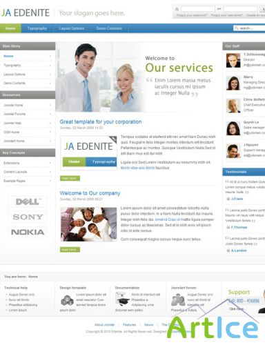 JoomlArt - JA Edenite 2.5.1 Joomla 2.5