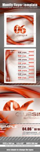 GraphicRiver - Monthly Flayer Template 2542759