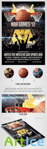 GraphicRiver - BasketBall Sports Flyer Template 2561828