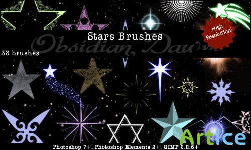 Stars Photoshop Brushes Set