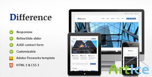 ThemeForest - Difference - Responsive Business Template