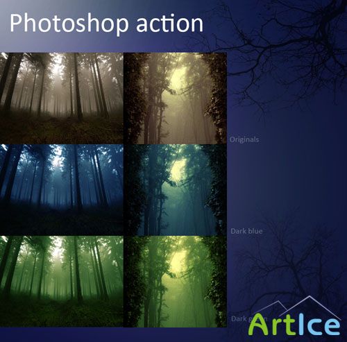 Actions for Photoshop - Dark