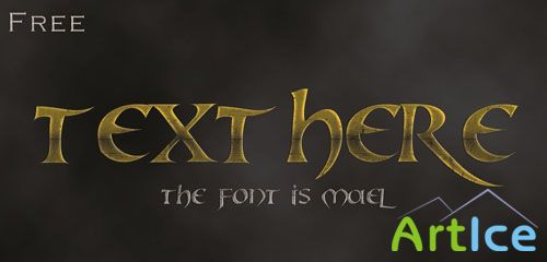 Gold Text Style for Photoshop