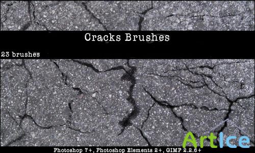 Cracks Photoshop Brushes Set