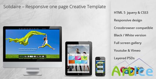 ThemeForest - Solidaire  Responsive one page Creative Template