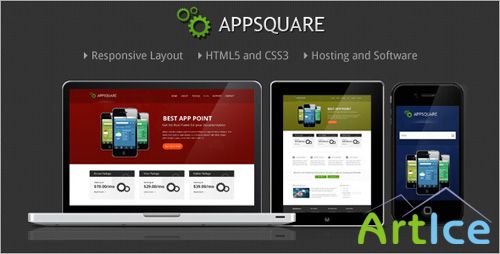 ThemeForest - AppSquare - Software and Hosting HTML Template