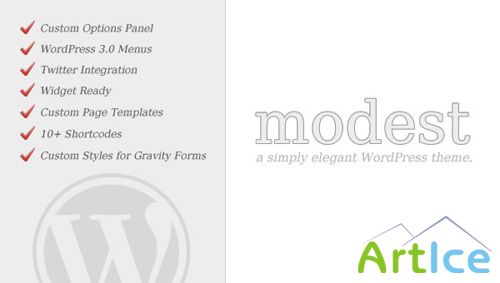 Mojo-Themes - Modest WordPress Theme