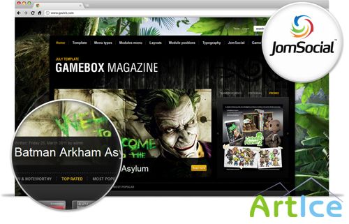 Gavick - GK Gamebox Magazine 2.11 For Joomla 2.5