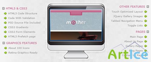 ThemeForest - Mother Template - RIP