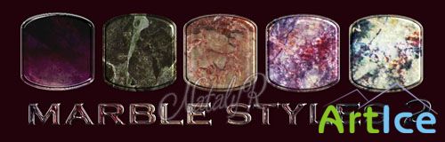 Styles for Photoshop - Marble #2