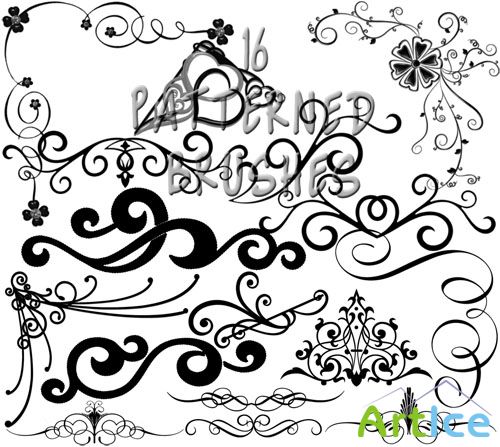 16 Patterned Brushes for Photoshop Part 5
