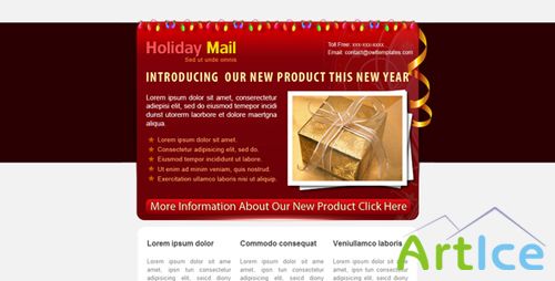 ThemeForest - Holiday Mail - 5 COLORs