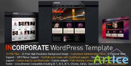 ThemeForest - Incorporate WordPress Template v1.0