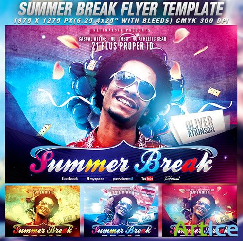 PSD Template - Summer Break Flyer/Poster