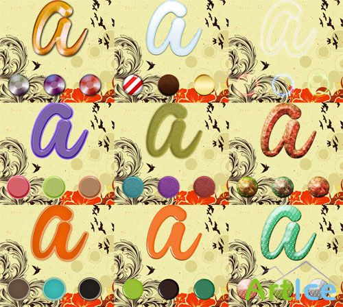 Text Styles for Photoshop by brunalisboac pack 3