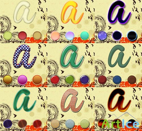 Text Styles for Photoshop by brunalisboac pack 4