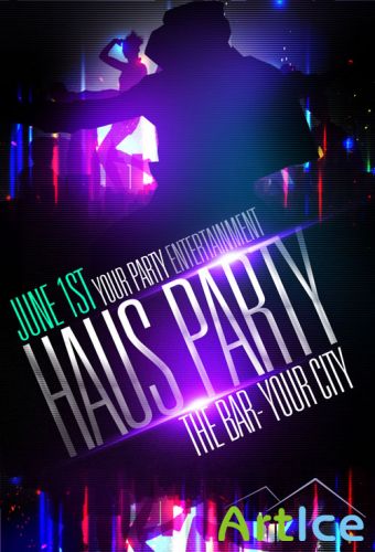 PSD Template - Haus Party Flyer/Poster