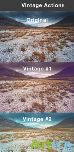 Vintage Actions for Photoshop #1