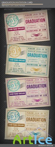 GraphicRiver - Graduation Invitation Card 2717978