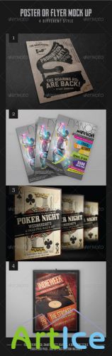 GraphicRiver - Various Poster Mock-ups 1989400