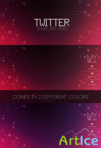 PSD Template - Twitter Backgrounds