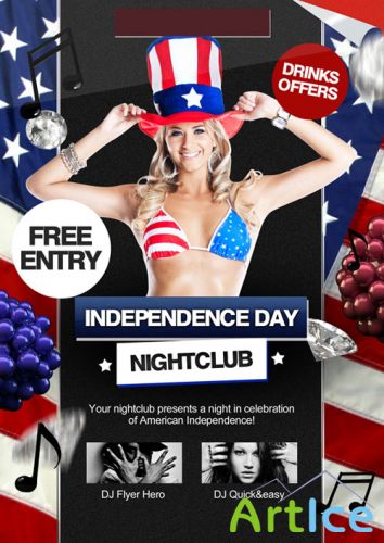 4th July / Independence Day Flyer/Poster PSD Template