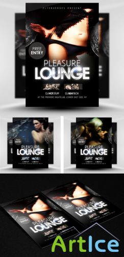 PSD Template - Pleasure Lounge Flyer/Poster