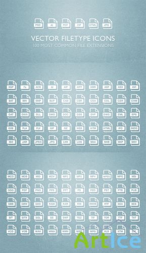 MediaLoot - 100 Vector Filetype Icons