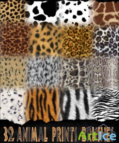 GIMP Animal Prints Brushes