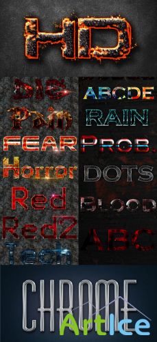 Magma Text Effect Styles for Photoshop