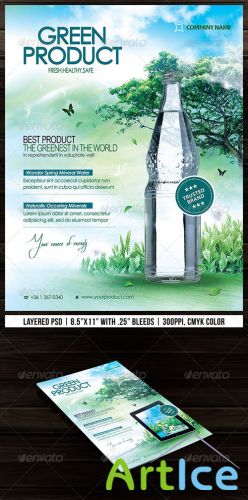 GraphicRiver - Green Product Flyer 2678217