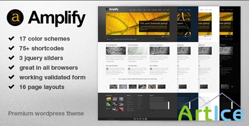 ThemeForest - Amplify v1.6 - Premium Business, Blogging & Portfolio - Wordpress Theme