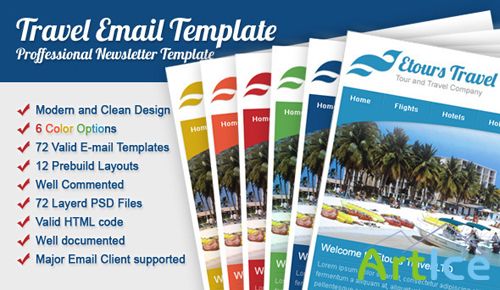 ThemeForest - Etours Travel Email Template - RIP