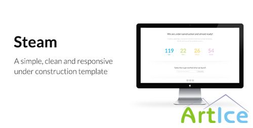 ThemeForest - Steam  Responsive Coming Soon Page Template - RIP