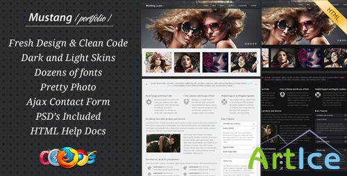 ThemeForest - Mustang - Clean and Modern Website Template v1.0