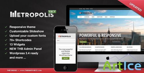 ThemeForest - Metropolis v1.0.2 - Responsive WordPress theme