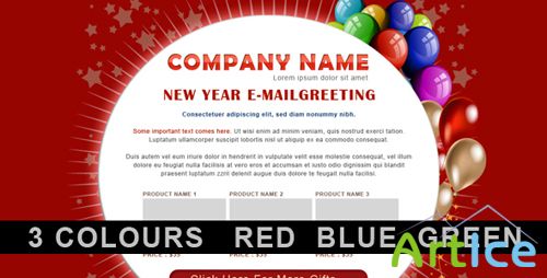 ThemeForest - New Year Greetings / Birthday Greetings - 3 COLORs
