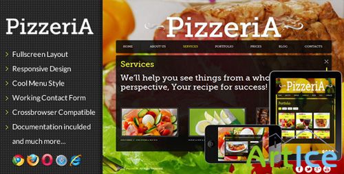 ThemeForest - PizzeriA - Responsive Fullscreen Onepage Template - RIP