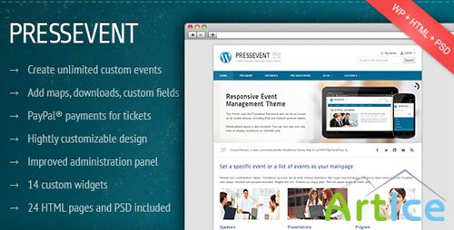 ThemeForest - PressEvent - Event Management Theme