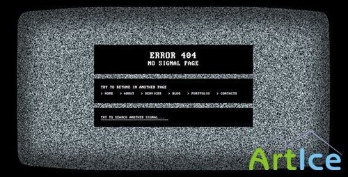 ThemeForest - No Signal 404 Error Page - RIP