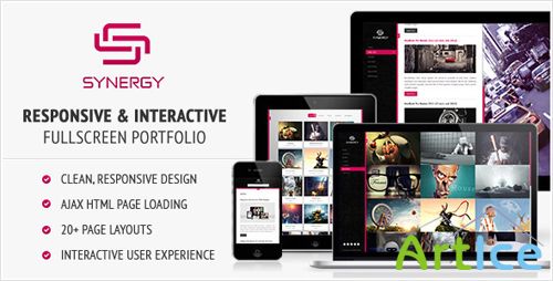 ThemeForest - Synergy - Responsive & Interactive HTML Portfolio