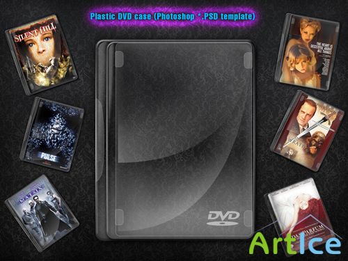 Plastic DVD Case Psd Template
