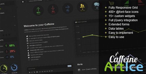 ThemeForest - Caffeine Responsive Admin Template - RIP