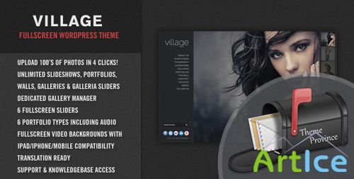 ThemeForest - Village v2.2 - An Awesome Fullscreen WordPress Theme (Reupload)