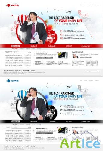 Korean Business PSD Web Templates 6